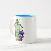 Tien Titans gaan! | Dierlijke afdruk van "Girls Gi Tweekleurige Koffiemok (Voorkant links)