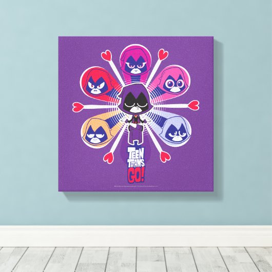 Tien Titans gaan! | Emoticlones van Raven Canvas Afdruk (Insitu (Houten vloer))