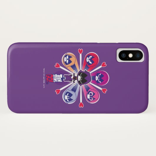 Tien Titans gaan! | Emoticlones van Raven Case-Mate iPhone Case (Achterkant (horizontaal))