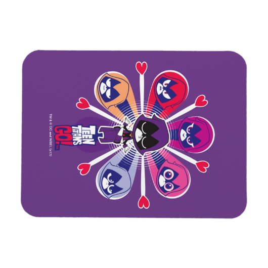 Tien Titans gaan! | Emoticlones van Raven Magneet (Horizontaal)