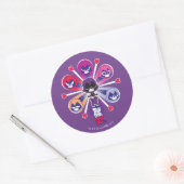 Tien Titans gaan! | Emoticlones van Raven Ronde Sticker (Envelop)