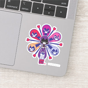 Tien Titans gaan!   Emoticlones van Raven Sticker