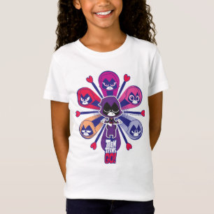 Tien Titans gaan!   Emoticlones van Raven T-shirt