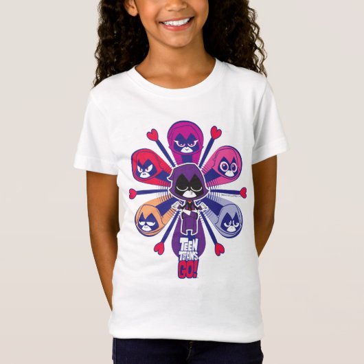 Tien Titans gaan! | Emoticlones van Raven T-shirt (Voorkant)