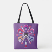 Tien Titans gaan! | Emoticlones van Raven Tote Bag (Achterkant)