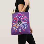 Tien Titans gaan! | Emoticlones van Raven Tote Bag (Dichtbij)