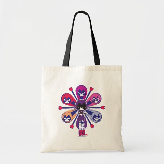 Tien Titans gaan! | Emoticlones van Raven Tote Bag (Voorkant)