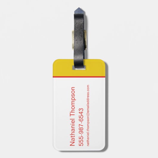 Tien Titans gaan! Ga naar Bagagelabel (Achterkant verticaal)