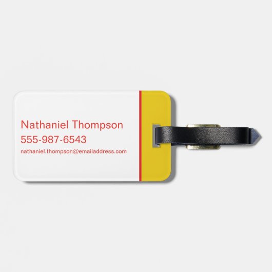 Tien Titans gaan! Ga naar Bagagelabel (Achterkant horizontaal)