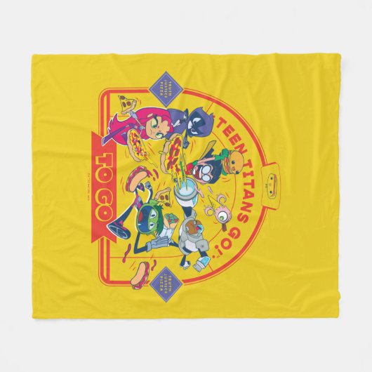 Tien Titans gaan! Ga naar Fleece Deken (Voorkant (Horizontaal))