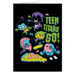 Tien Titans gaan!   Gnarly 90's Pizza Graphic