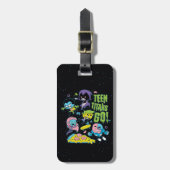 Tien Titans gaan! | Gnarly 90's Pizza Graphic Bagagelabel (Voorkant verticaal)