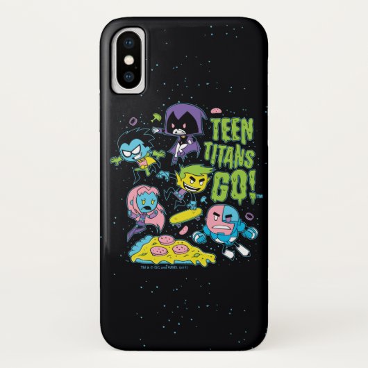 Tien Titans gaan! | Gnarly 90's Pizza Graphic Case-Mate iPhone Case (Achterkant)