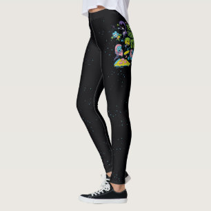 Tien Titans gaan!   Gnarly 90's Pizza Graphic Leggings