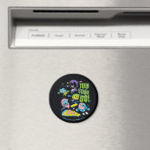 Tien Titans gaan! | Gnarly 90's Pizza Graphic Magneet (Insitu (Vaatwasser))