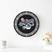 Tien Titans gaan! | Grafisch schilderij van Cyborg Grote Klok (Huis)