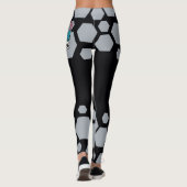 Tien Titans gaan! | Grafisch schilderij van Cyborg Leggings (Achterkant)