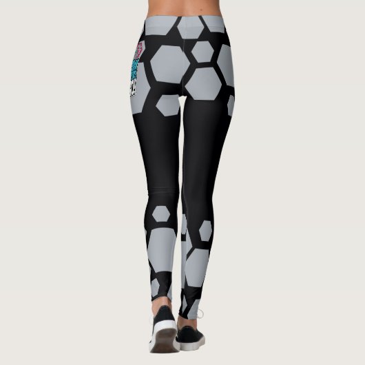 Tien Titans gaan! | Grafisch schilderij van Cyborg Leggings (Achterkant)