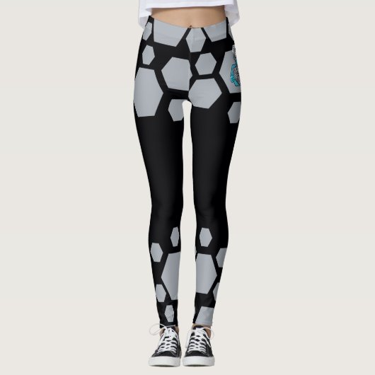 Tien Titans gaan! | Grafisch schilderij van Cyborg Leggings (Voorkant)