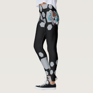 Tien Titans gaan! Grafisch schilderij van Cyborg Leggings