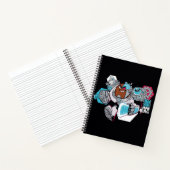 Tien Titans gaan! | Grafisch schilderij van Cyborg Notitieboek (Binnen)