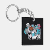 Tien Titans gaan! | Grafisch schilderij van Cyborg Sleutelhanger (Voorkant Links)