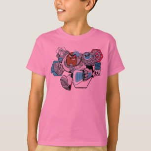 Tien Titans gaan!   Grafisch schilderij van Cyborg T-shirt