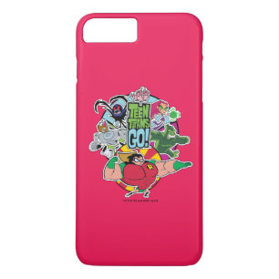 Tien Titans gaan!   Grafisch team team iPhone 8/7 Plus Hoesje