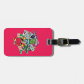 Tien Titans gaan! | Grafisch team van team Bagagelabel (Voorkant horizontaal)