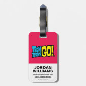 Tien Titans gaan! | Grafisch team van team Bagagelabel (Achterkant verticaal)