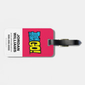 Tien Titans gaan! | Grafisch team van team Bagagelabel (Achterkant horizontaal)