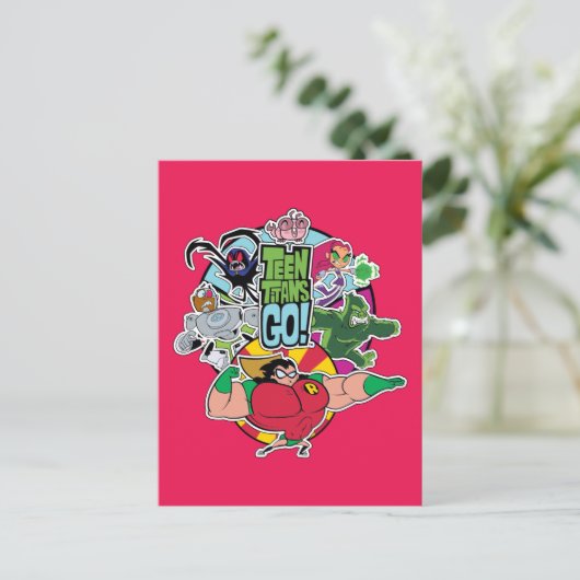 Tien Titans gaan! | Grafisch team van team Briefkaart (Staand voorkant)