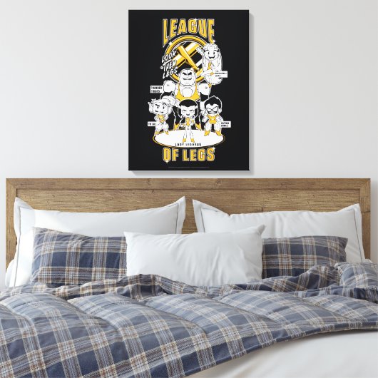 Tien Titans gaan! | Lega Legs Canvas Afdruk (Insitu (Slaapkamer))