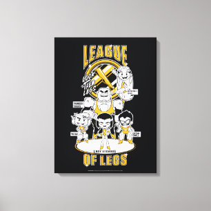 Tien Titans gaan! Lega Legs Canvas Afdruk