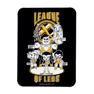 Tien Titans gaan!   Lega Legs Magneet