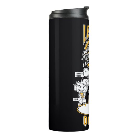 Tien Titans gaan! | Lega Legs Thermosbeker (Gedraaid links)