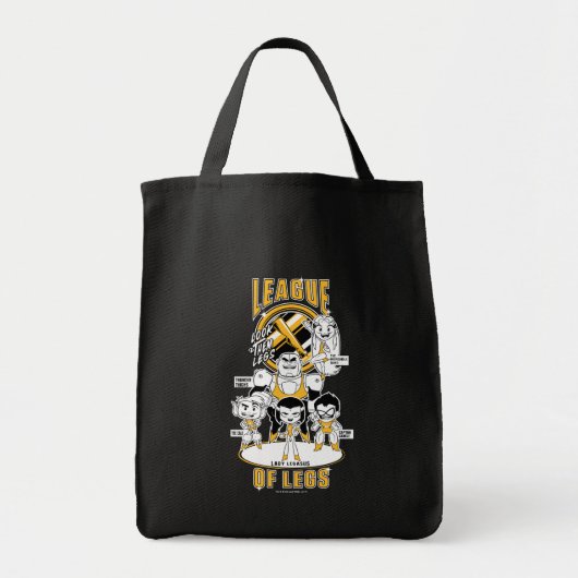 Tien Titans gaan! | Lega Legs Tote Bag (Voorkant)