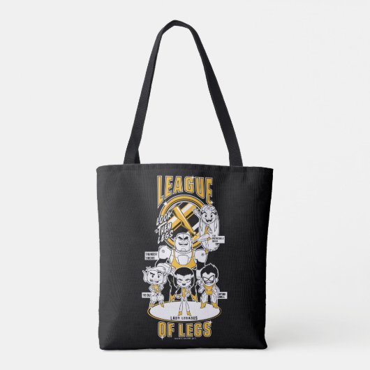 Tien Titans gaan! | Lega Legs Tote Bag (Achterkant)
