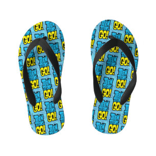 Tien Titans gaan! LOGO Kinder Teenslippers