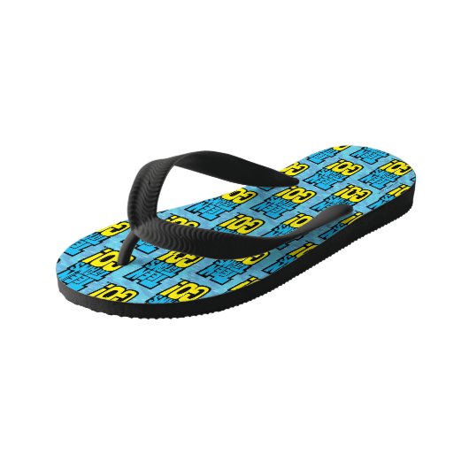 Tien Titans gaan! | LOGO Kinder Teenslippers (Schuin)