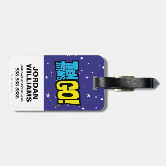 Tien Titans gaan! | Raven Attack Bagagelabel (Achterkant horizontaal)