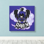 Tien Titans gaan! | Raven Attack Canvas Afdruk (Insitu (Houten vloer))