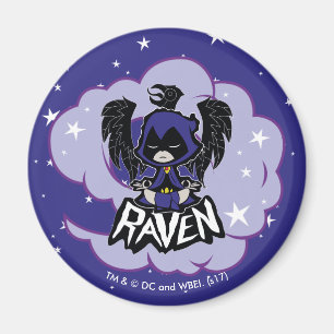 Tien Titans gaan!   Raven Attack Magneet