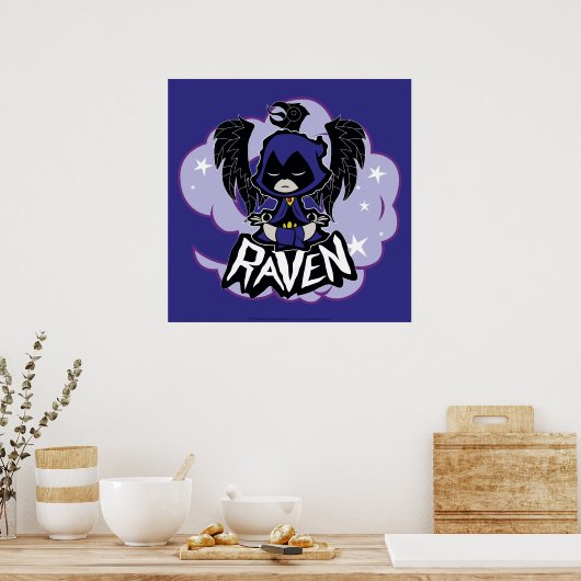Tien Titans gaan! | Raven Attack Poster (Keuken)