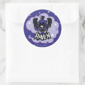 Tien Titans gaan! | Raven Attack Ronde Sticker (Tas)