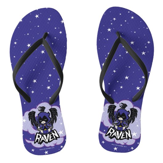 Tien Titans gaan! | Raven Attack Teenslippers (Voetbed)