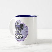 Tien Titans gaan! | Raven Attack Tweekleurige Koffiemok (Voorkant links)