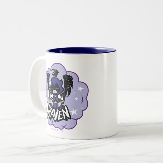 Tien Titans gaan! | Raven Attack Tweekleurige Koffiemok (Voorkant links)