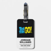 Tien Titans gaan! | Raven "Azarath Metrion Zinthos Bagagelabel (Achterkant verticaal)