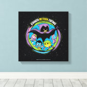 Tien Titans gaan! | Raven "Azarath Metrion Zinthos Canvas Afdruk (Insitu (Houten vloer))